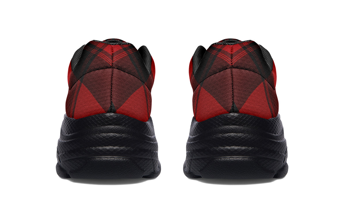 Toffee Apple Plaid Chunky Sneakers