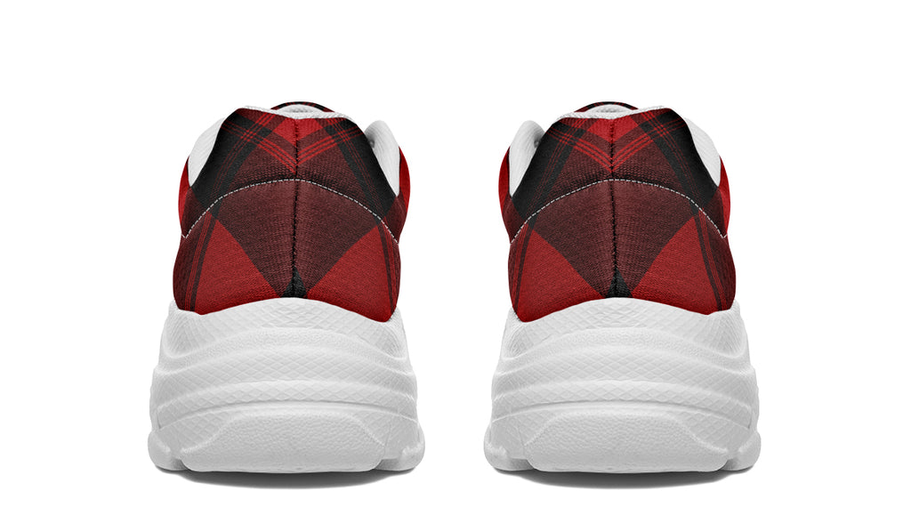 Toffee Apple Plaid Chunky Sneakers