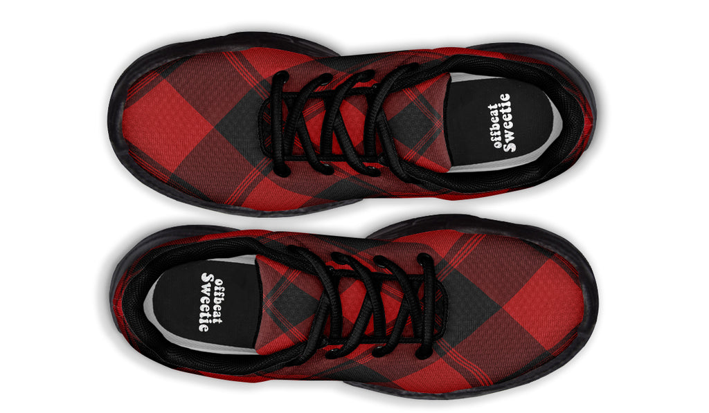 Toffee Apple Plaid Chunky Sneakers