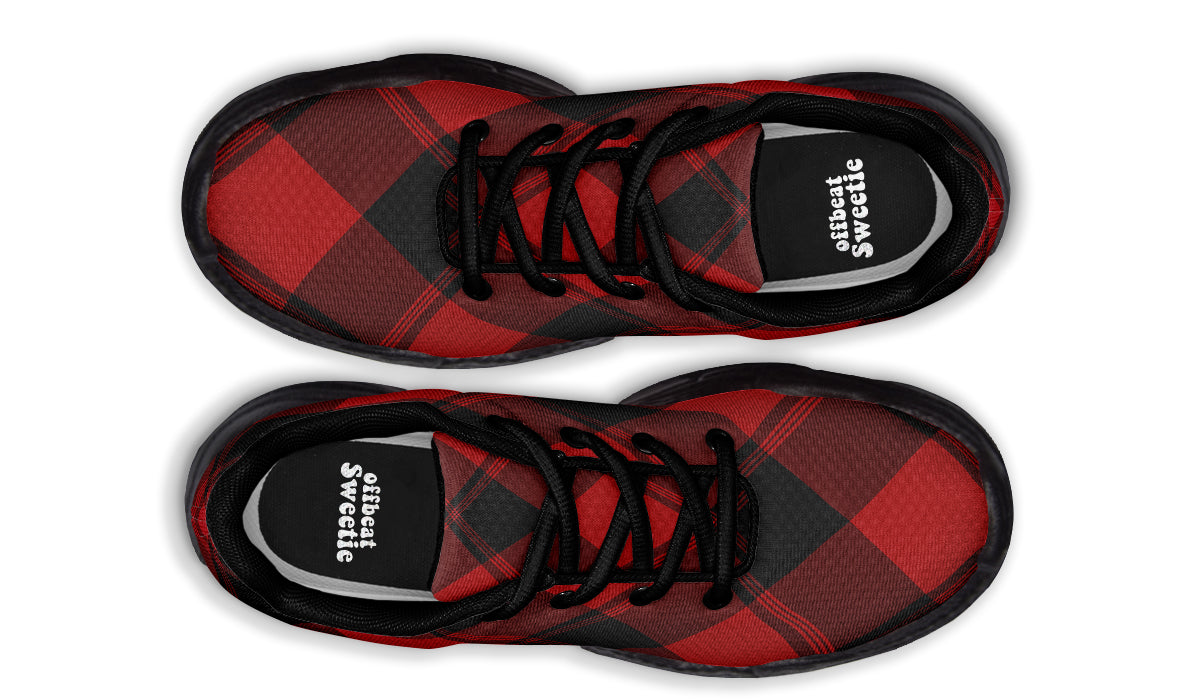 Toffee Apple Plaid Chunky Sneakers