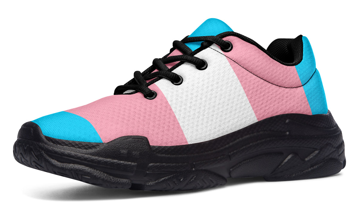 Trans Flag Chunky Sneakers - Offbeat Sweetie