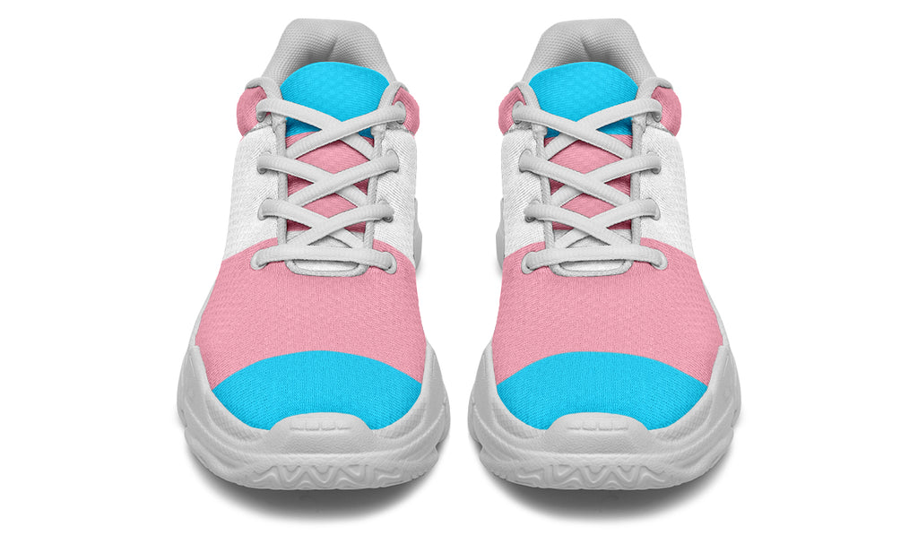 Trans Flag Chunky Sneakers - Offbeat Sweetie