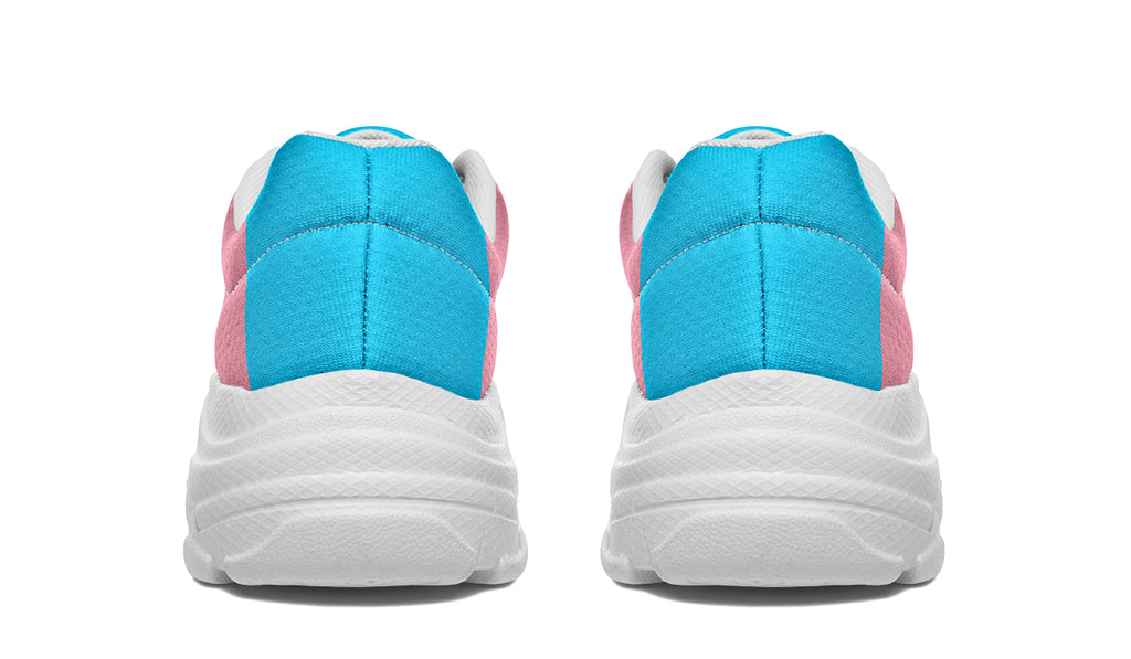Trans Flag Chunky Sneakers - Offbeat Sweetie