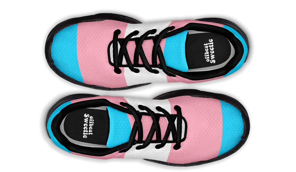 Trans Flag Chunky Sneakers - Offbeat Sweetie