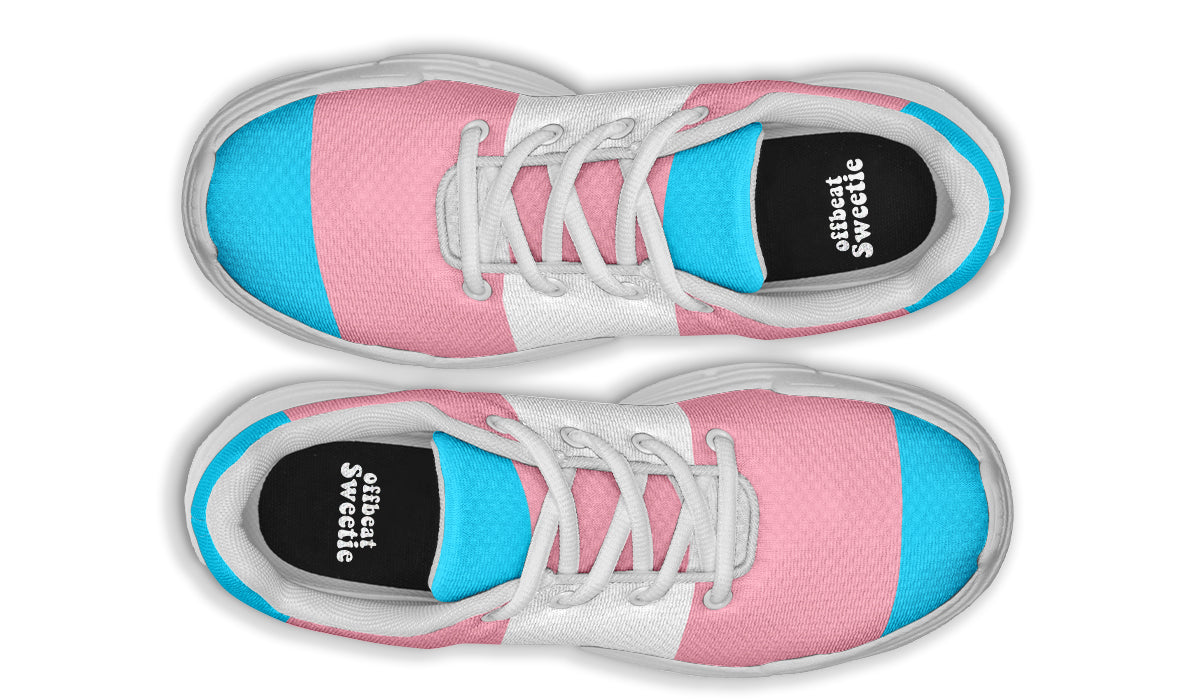 Trans Flag Chunky Sneakers - Offbeat Sweetie