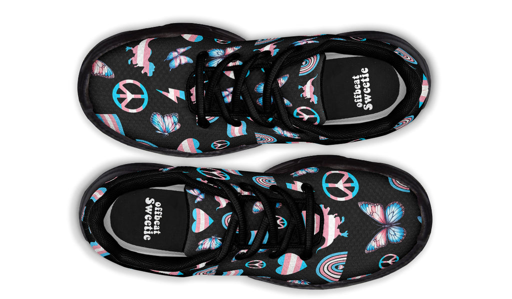 Trans Love Chunky Sneakers - Offbeat Sweetie