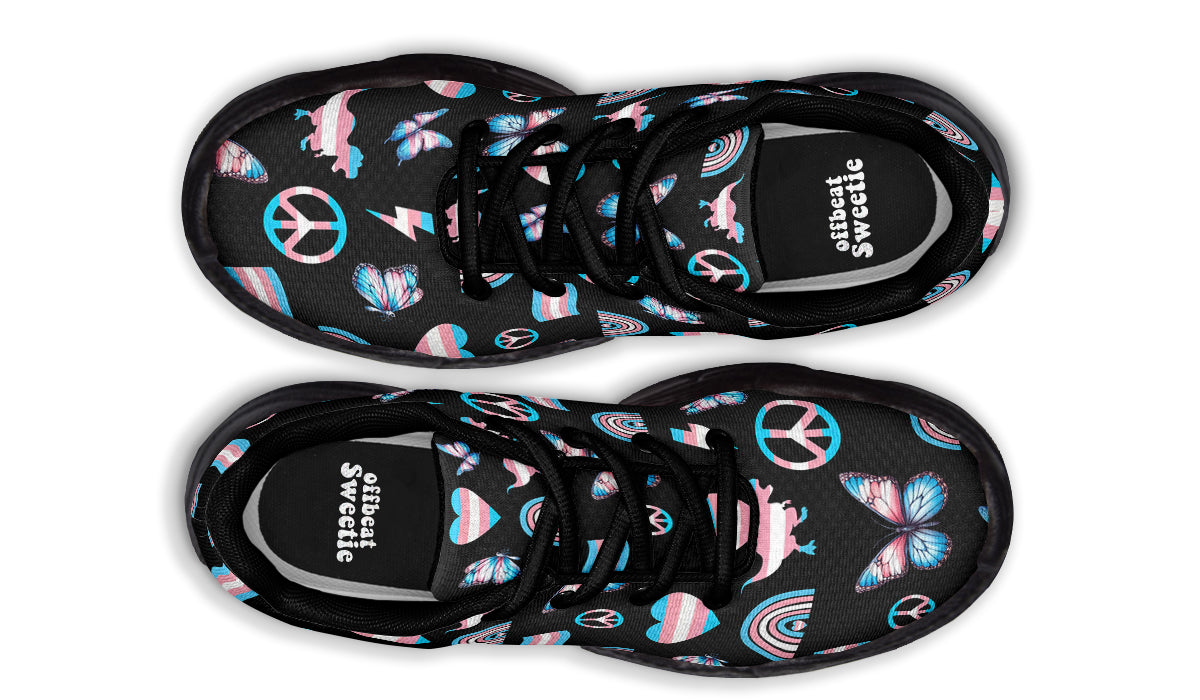 Trans Love Chunky Sneakers - Offbeat Sweetie