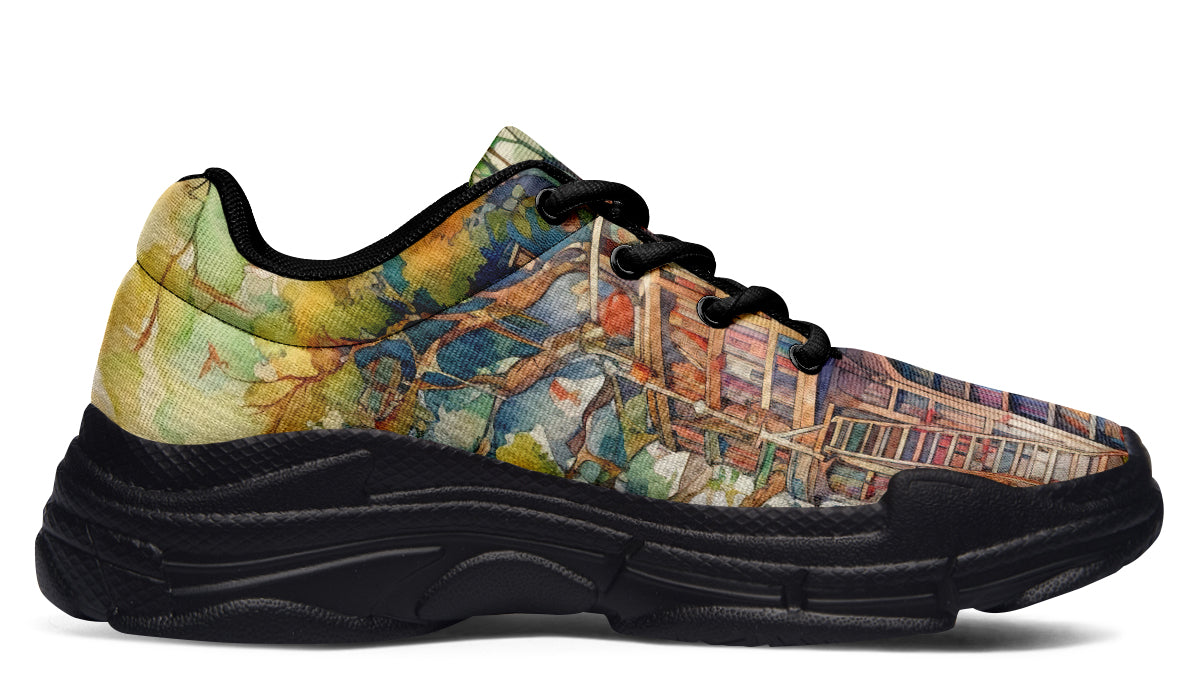 Tree Library Chunky Sneakers - Offbeat Sweetie