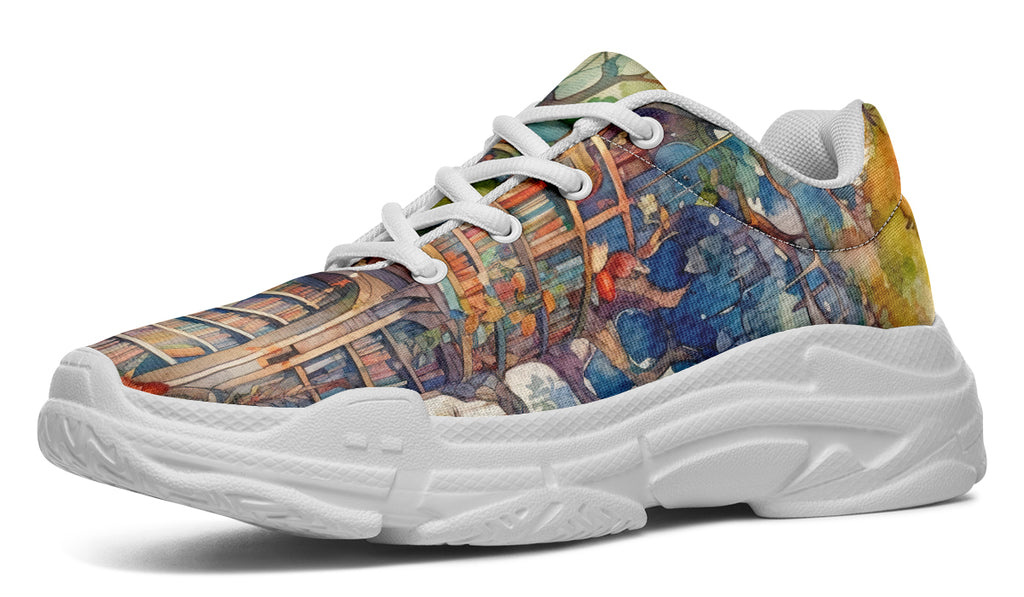 Tree Library Chunky Sneakers - Offbeat Sweetie
