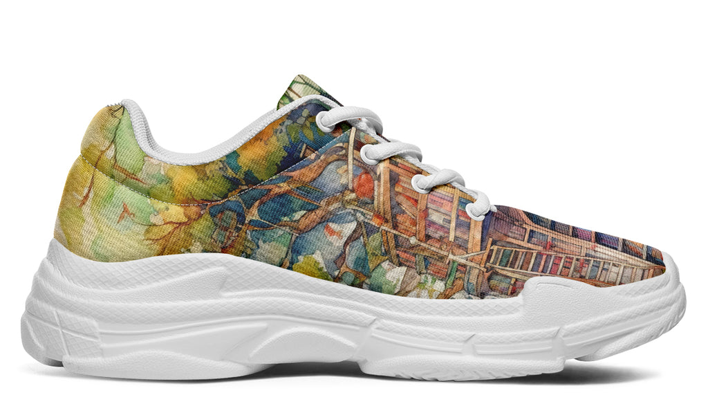 Tree Library Chunky Sneakers - Offbeat Sweetie