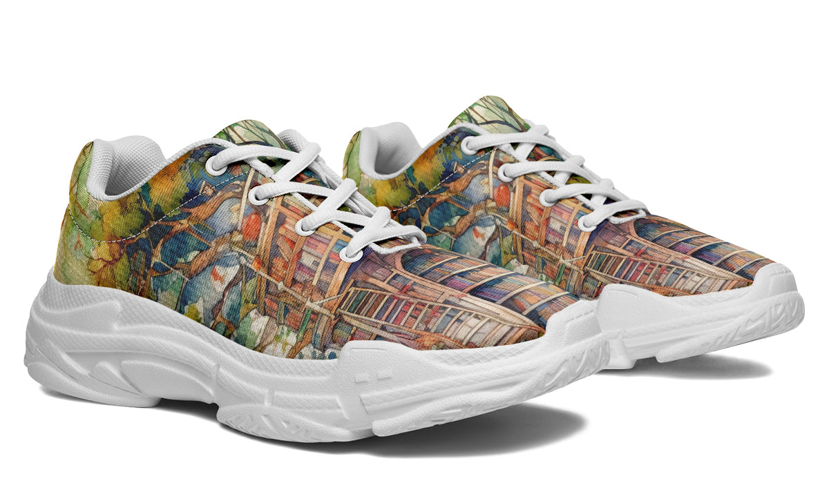 Tree Library Chunky Sneakers - Offbeat Sweetie