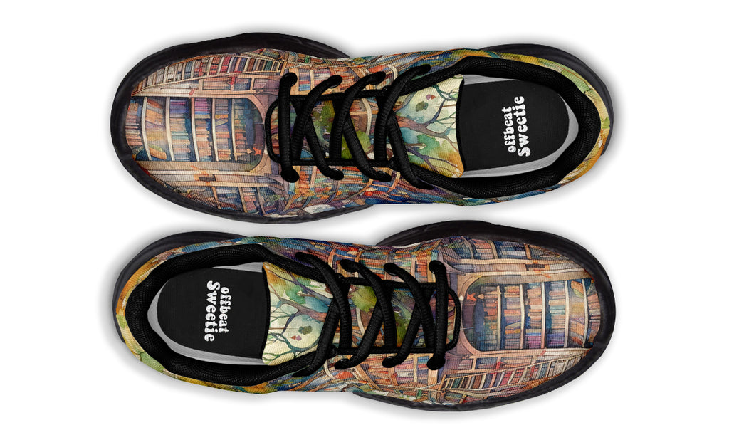 Tree Library Chunky Sneakers - Offbeat Sweetie
