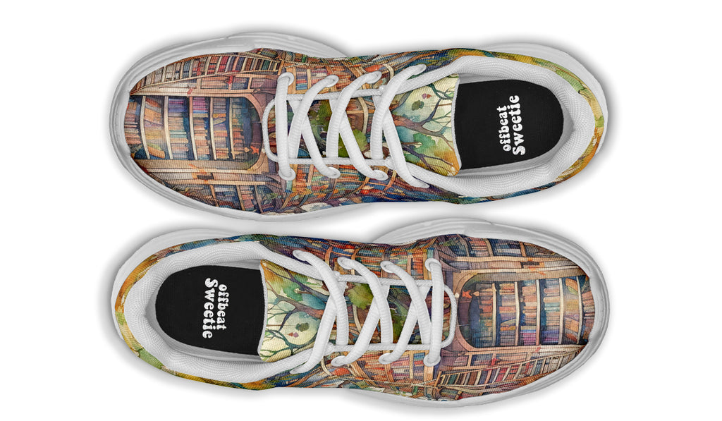 Tree Library Chunky Sneakers - Offbeat Sweetie