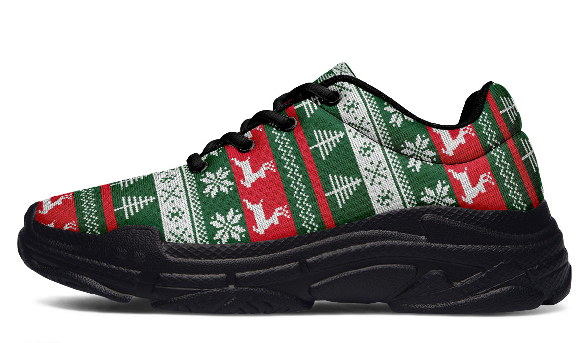 Ugly Christmas Chunky Sneakers - Offbeat Sweetie