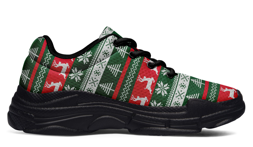 Ugly Christmas Chunky Sneakers - Offbeat Sweetie