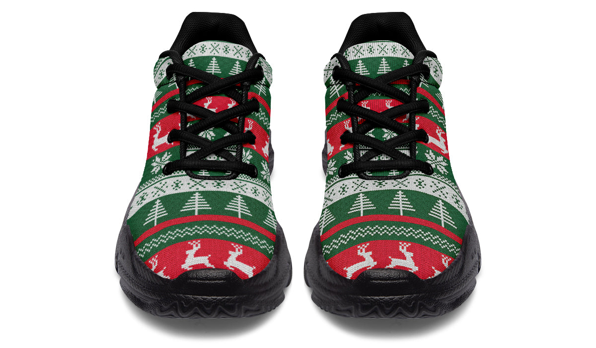 Ugly Christmas Chunky Sneakers - Offbeat Sweetie