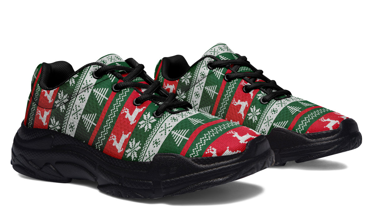 Ugly Christmas Chunky Sneakers - Offbeat Sweetie