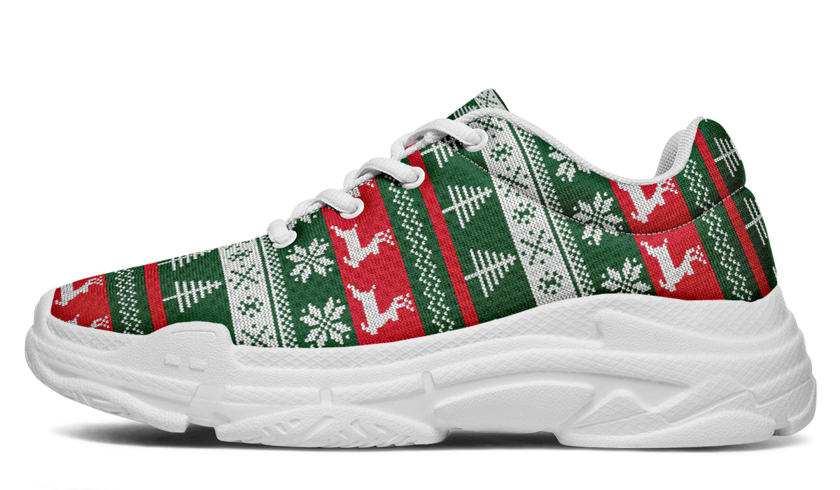 Ugly Christmas Chunky Sneakers - Offbeat Sweetie