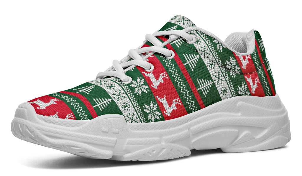 Ugly Christmas Chunky Sneakers - Offbeat Sweetie