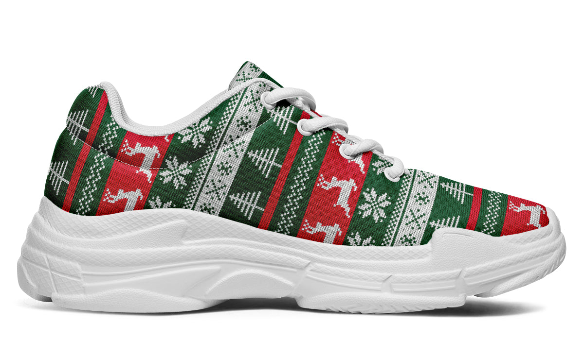 Ugly Christmas Chunky Sneakers - Offbeat Sweetie