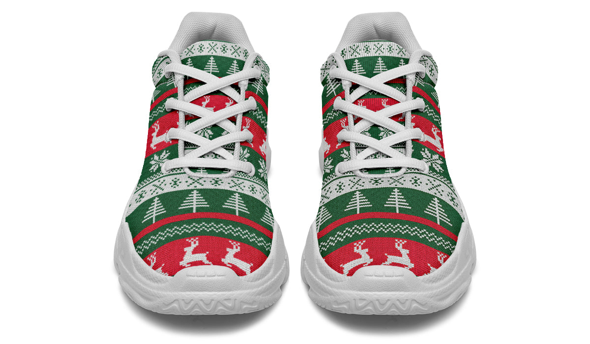 Ugly Christmas Chunky Sneakers - Offbeat Sweetie