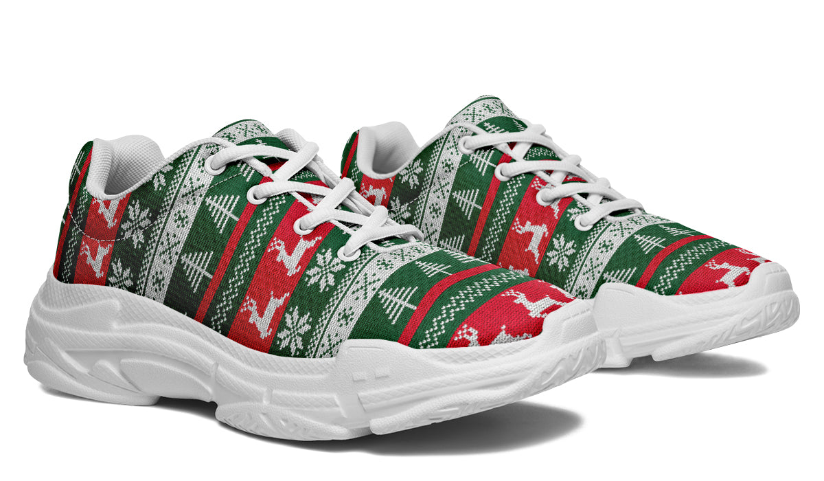 Ugly Christmas Chunky Sneakers - Offbeat Sweetie