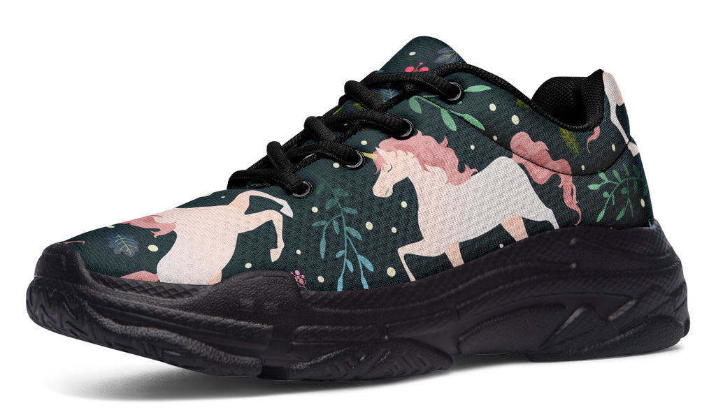 Unicorn Garden Chunky Sneakers - Offbeat Sweetie