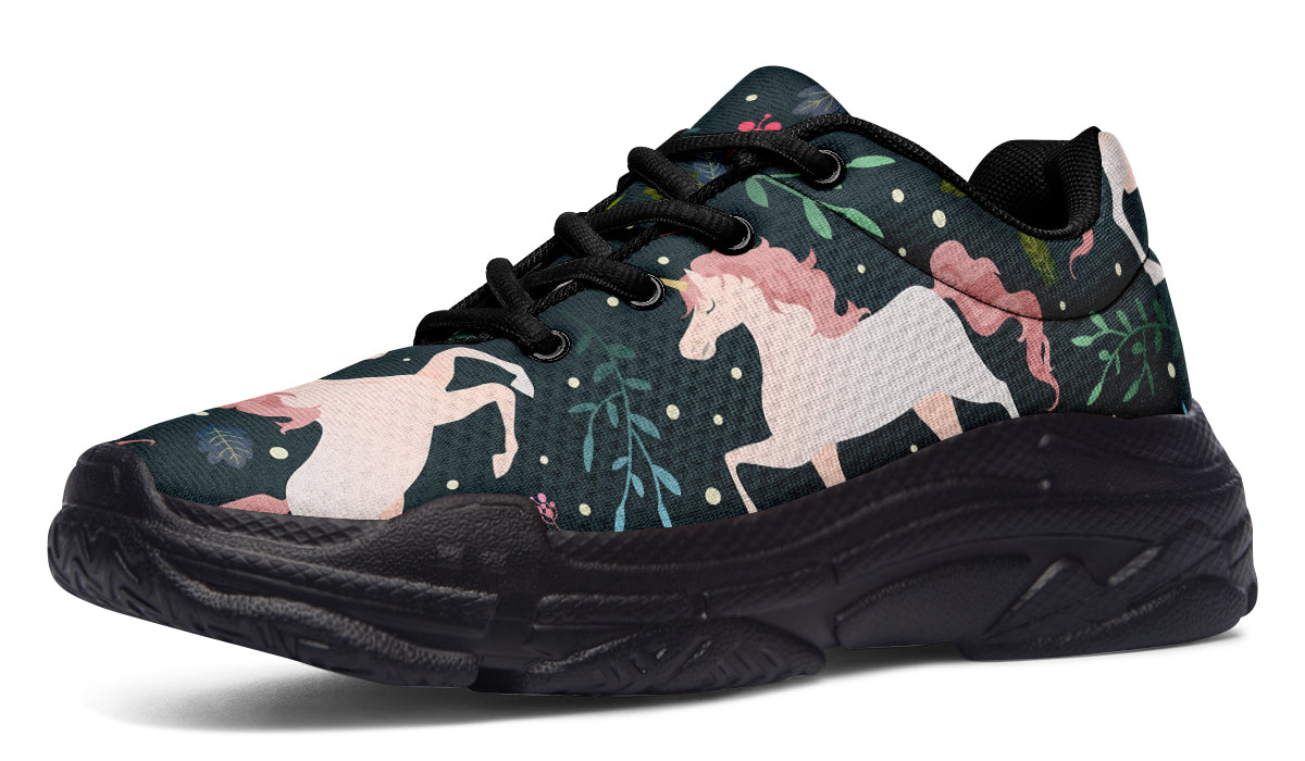 Unicorn Garden Chunky Sneakers - Offbeat Sweetie