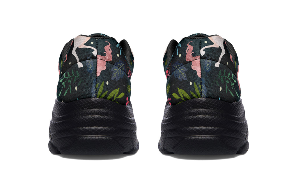 Unicorn Garden Chunky Sneakers - Offbeat Sweetie