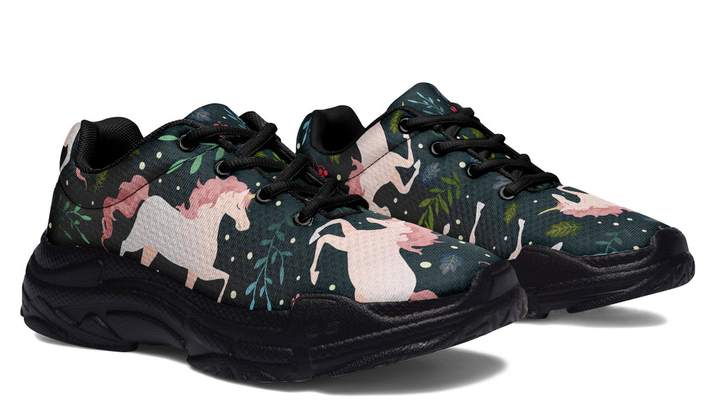 Unicorn Garden Chunky Sneakers - Offbeat Sweetie