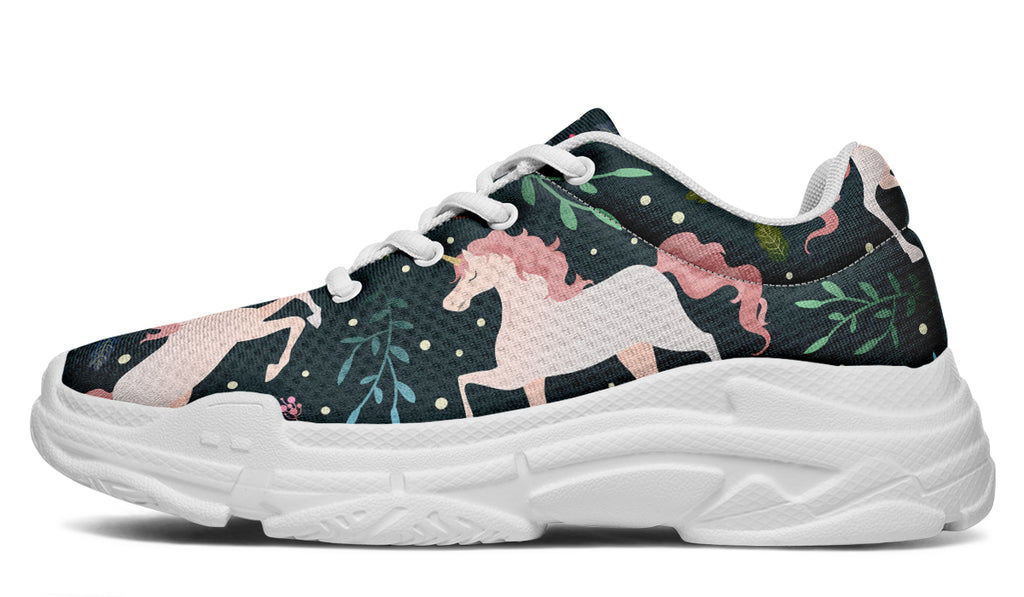 Unicorn Garden Chunky Sneakers - Offbeat Sweetie
