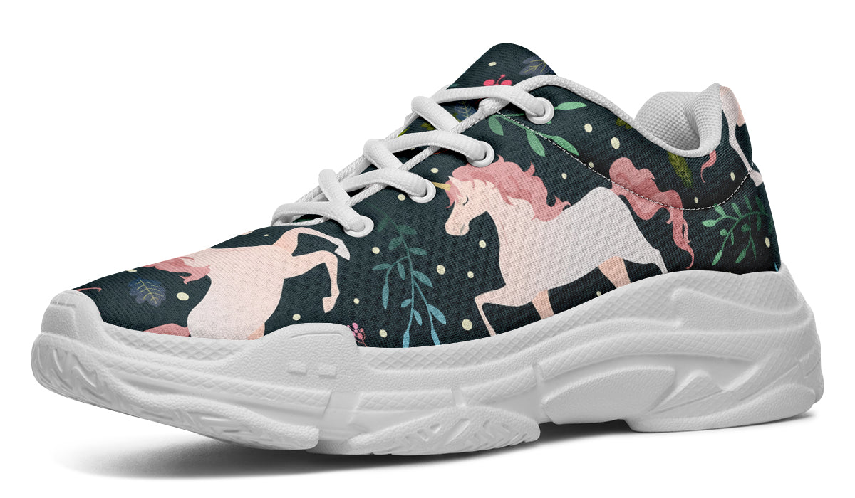 Unicorn Garden Chunky Sneakers - Offbeat Sweetie