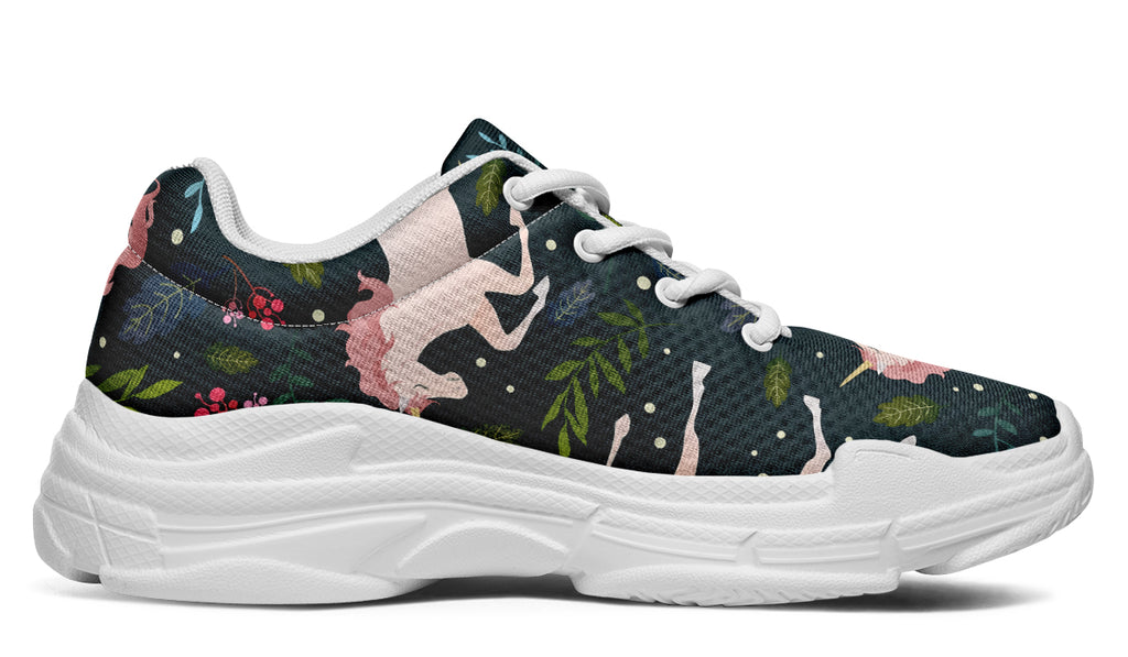 Unicorn Garden Chunky Sneakers - Offbeat Sweetie
