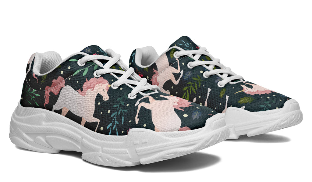 Unicorn Garden Chunky Sneakers - Offbeat Sweetie