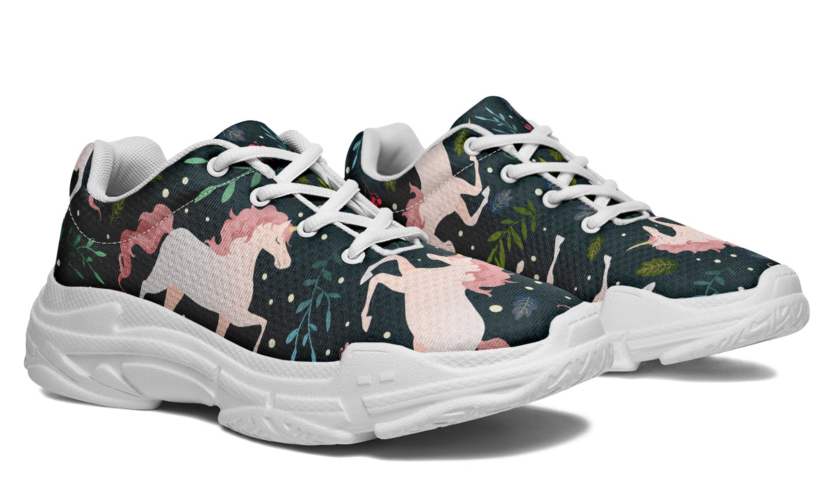 Unicorn Garden Chunky Sneakers - Offbeat Sweetie