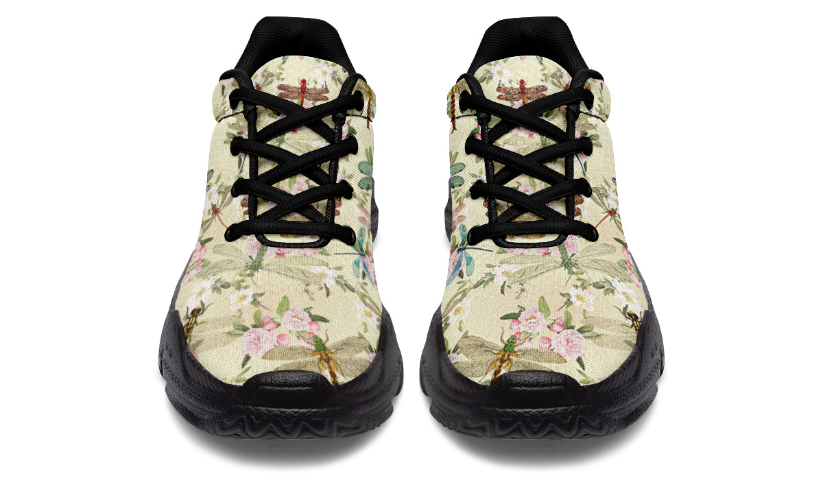 Vintage Dragonflies Chunky Sneakers - Offbeat Sweetie