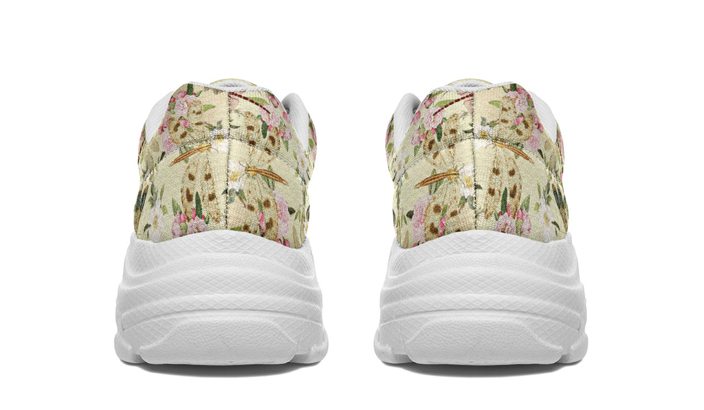 Vintage Dragonflies Chunky Sneakers - Offbeat Sweetie
