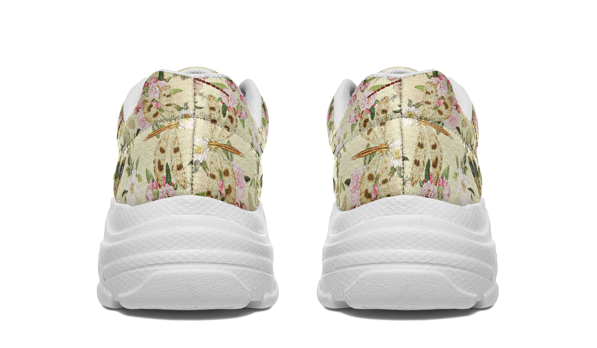 Vintage Dragonflies Chunky Sneakers - Offbeat Sweetie