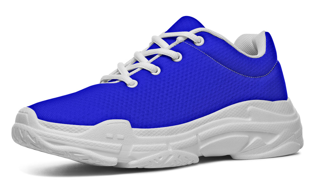 Vivid Blue Chunky Sneakers - Offbeat Sweetie