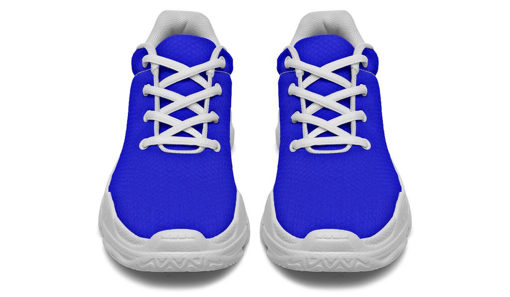 Vivid Blue Chunky Sneakers - Offbeat Sweetie