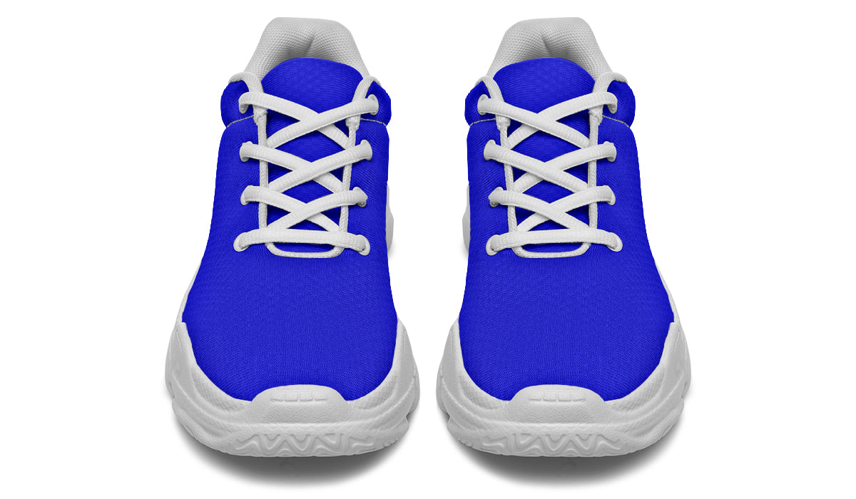Vivid Blue Chunky Sneakers - Offbeat Sweetie