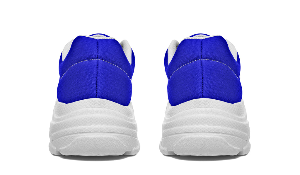 Vivid Blue Chunky Sneakers - Offbeat Sweetie