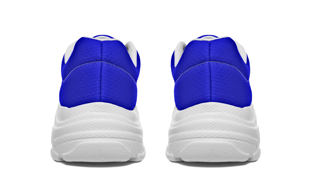 Vivid Blue Chunky Sneakers - Offbeat Sweetie