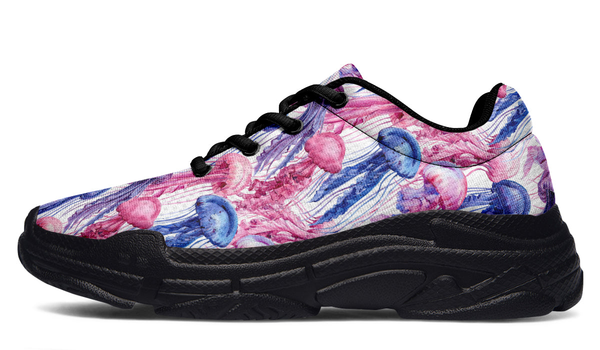 Watercolour Jellyfish Chunky Sneakers