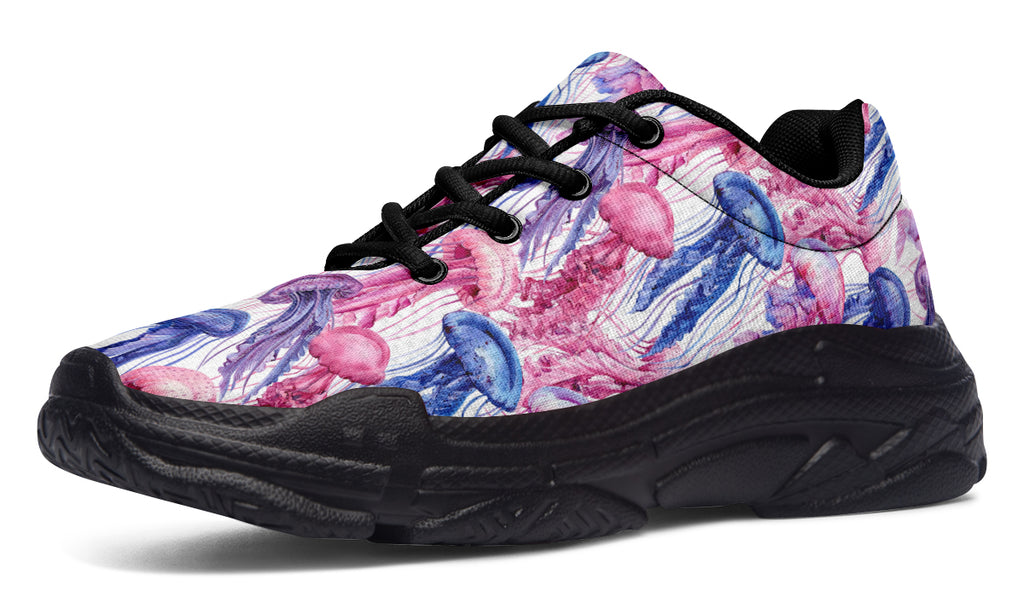 Watercolour Jellyfish Chunky Sneakers