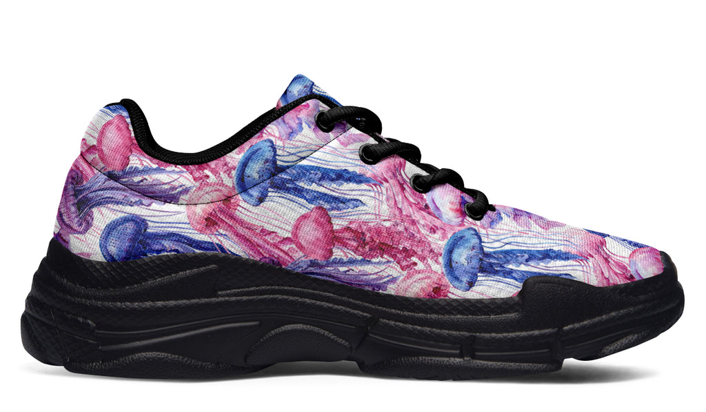 Watercolour Jellyfish Chunky Sneakers