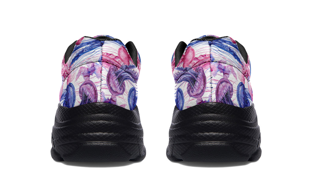 Watercolour Jellyfish Chunky Sneakers