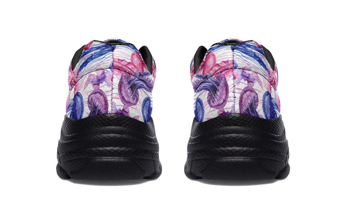 Watercolour Jellyfish Chunky Sneakers