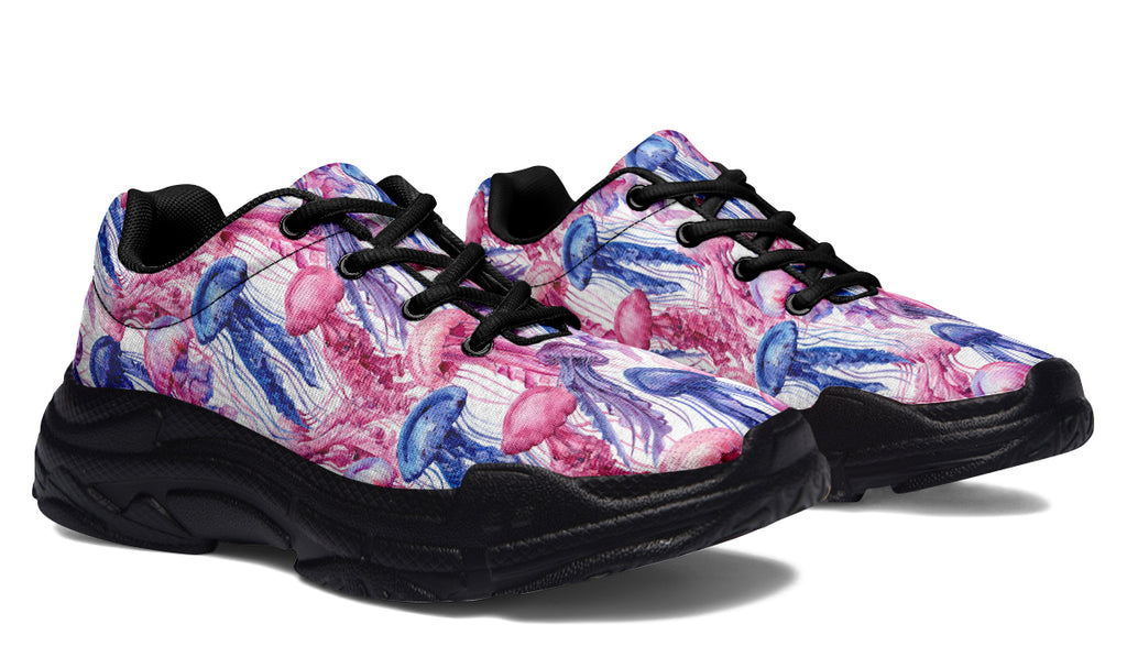 Watercolour Jellyfish Chunky Sneakers