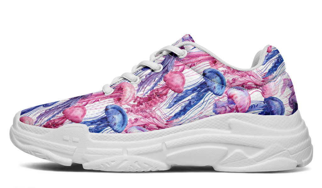 Watercolour Jellyfish Chunky Sneakers